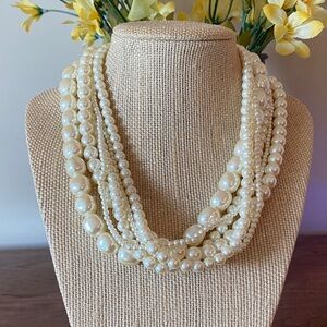 Carolee Multi-Strand Faux Pearl Necklace